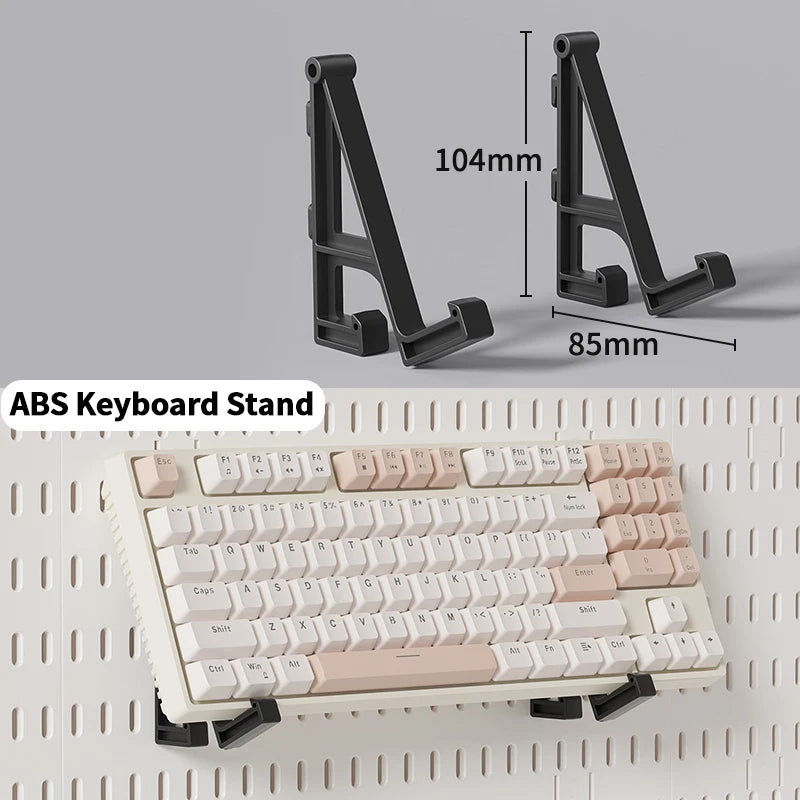 Wall Mounted Desk Pegboard Storage for Gaming Accessories B ABS-Keyboard Hook