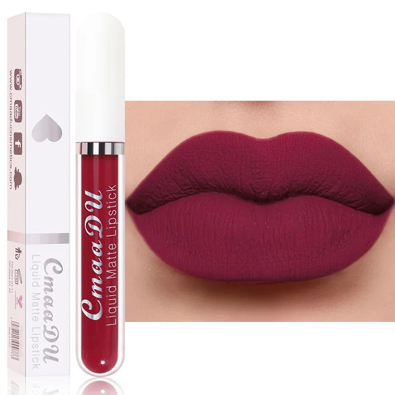 Long-Lasting Velvet Matte Liquid Lipstick for Women
