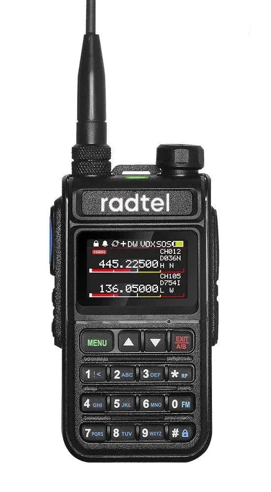 Radtel RT-890 Full Band Ham Radio 999CH Scanner & Receiver Black