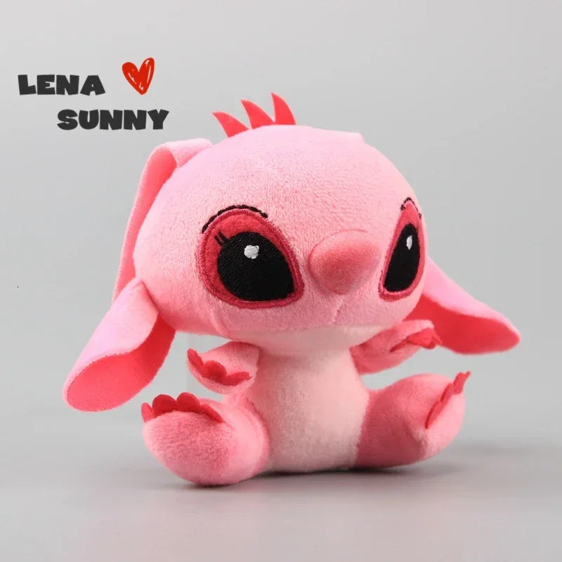 2025 10Pcs/Lot Cute Cartoon Lilo and Stitches Small Pendant Plush Toy,4 10CM Kawaii Plush Keychain Kids Best Chirstmas Gift Toys