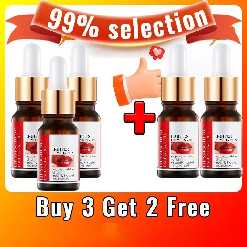 Lip Booster Plumping Serum Oil Hyaluronic Acid Moisturising Sexy Plumping Enhancer Stimulant Free Brightening Lightening Lines Buy 3 Get 2 Free