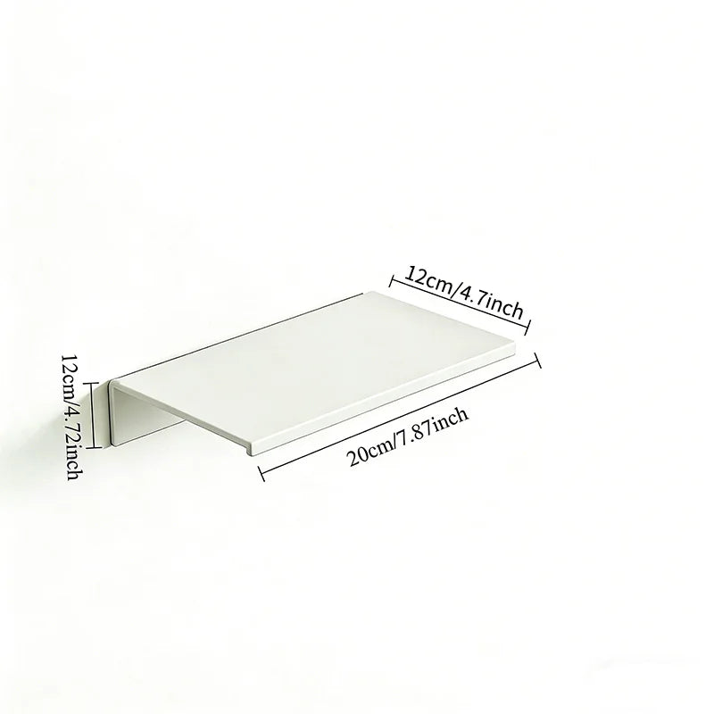 Aluminium Floating Wall Shelf No Drill for Books, Plants and Decor