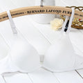1/2 PCs Small Young Lady Bust Sexy Deep V Cup Bra For Women Push Up Lingerie Seamless Bralette Deep U Plunge Intimates Brassiere white 2pcs One Size
