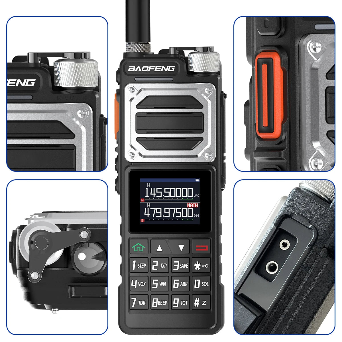 Baofeng UV-25 Air Band Walkie Talkie – Long Range UHF/VHF, Type-C Charging, 999CH, Wireless Frequency Copy, NOAA, Ham Radio - Dicrodelights