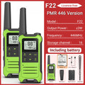 2pcs Baofeng F22 Mini Walkie Talkies - Long Range, Waterproof, Rechargeable, Kids Two-Way Radio with Type-C Charging for Camping & Outdoor Adventures - Dicrodelights