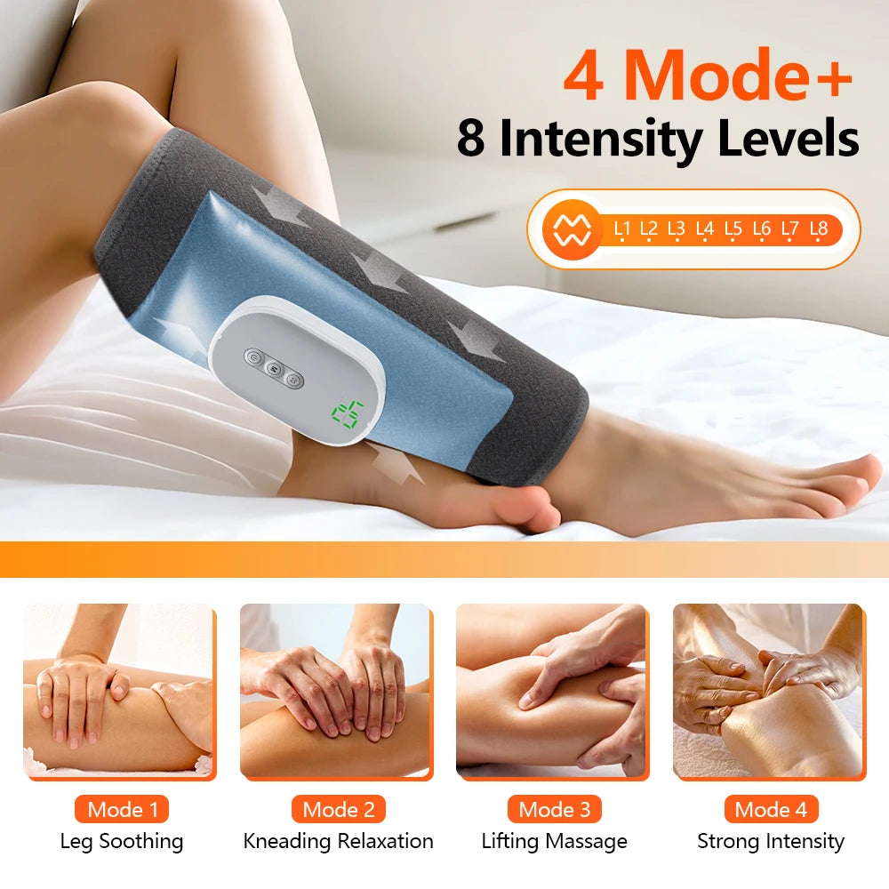 Eletric 360° Air Pressure Calf Massager Wireless Leg Massage 3 Mode Airbag Compresstion Relax Foot Calf Muscle Relieve Fatigue