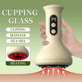 USB Rechargeable Handheld Abdominal Massager with Adjustable Guasha Cupping Intensity for Hot Compress Arm & Leg Massage