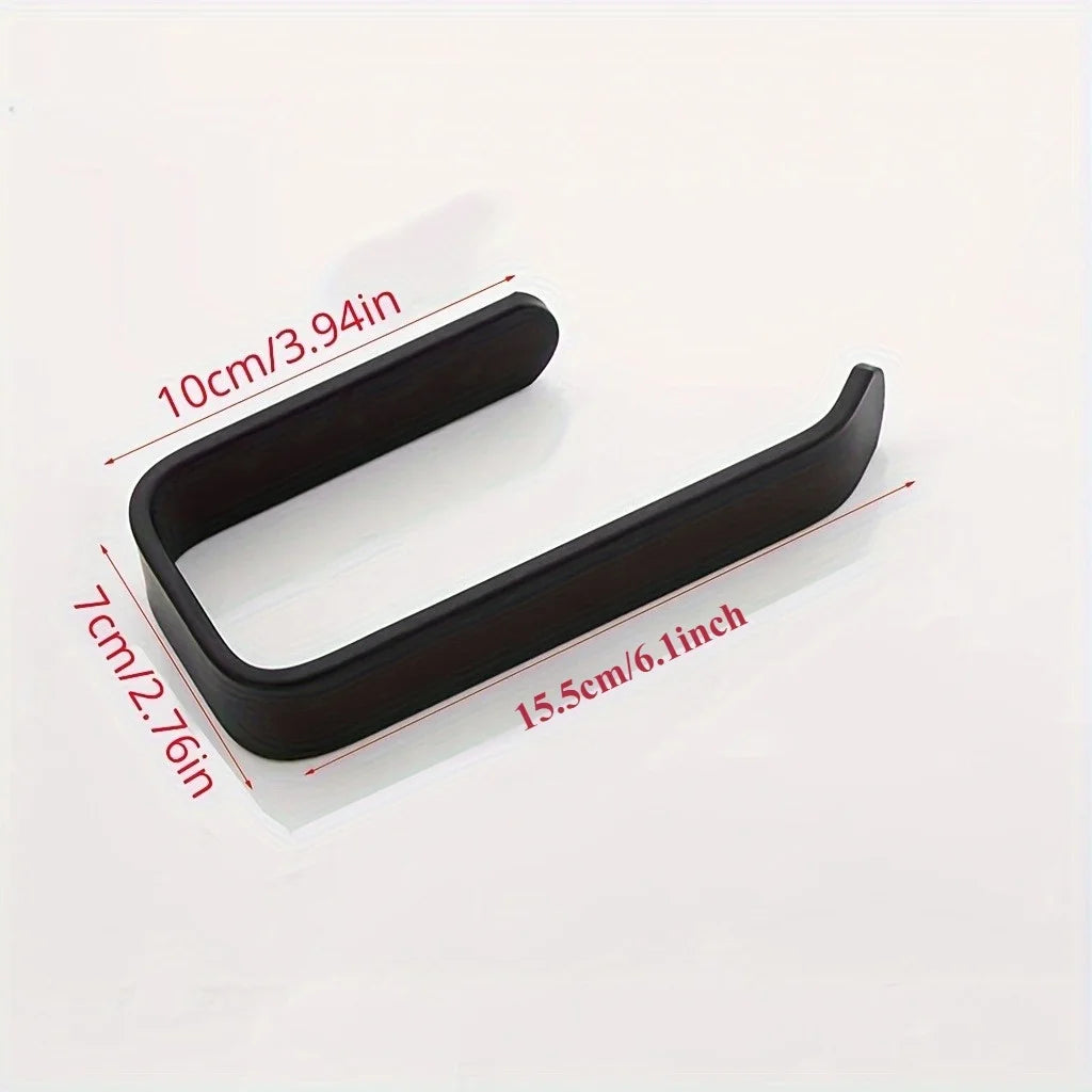 Wall-Mounted Toilet Roll Holder in Black or White, 3 Pack