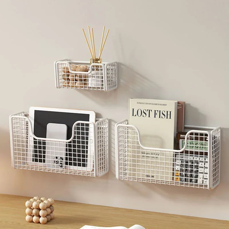 Cabinet Door Storage Rack for Kitchen Wraps and Bottles
