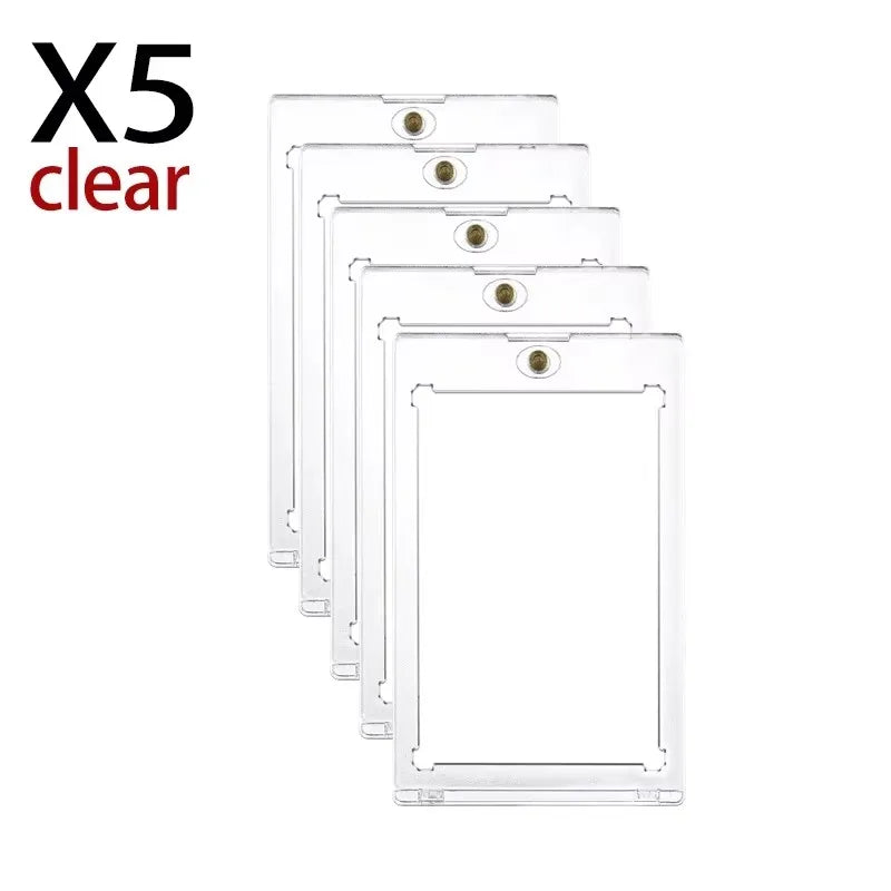 Acrylic Magnetic Trading Card Holder for 35PT Cards 5 Clear