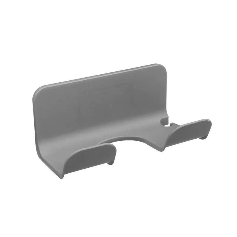 Wall Mounted Hair Dryer Holder for Bathroom Shelf Without Drilling Plastic Hair Dryer Stand Bathroom Organizer Storage Bracket gray 2