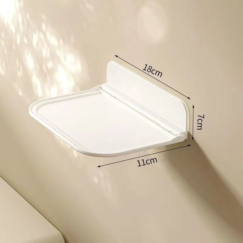 Foldable Wall Mounted Shelf for Bedside Phone and Glasses S