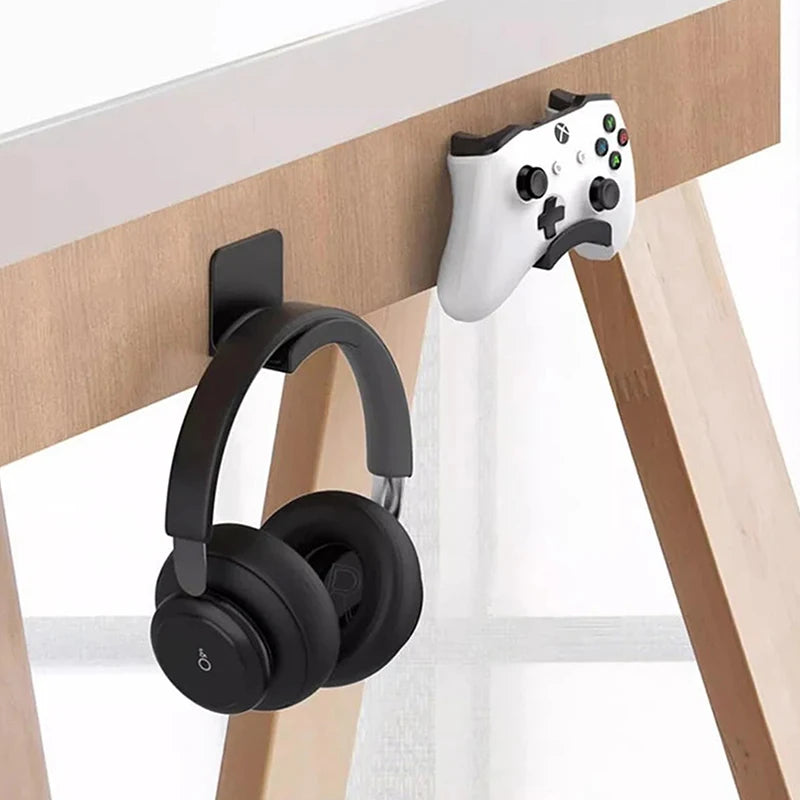 Adhesive Wall Mounted Headphone Holder for Desk Setups