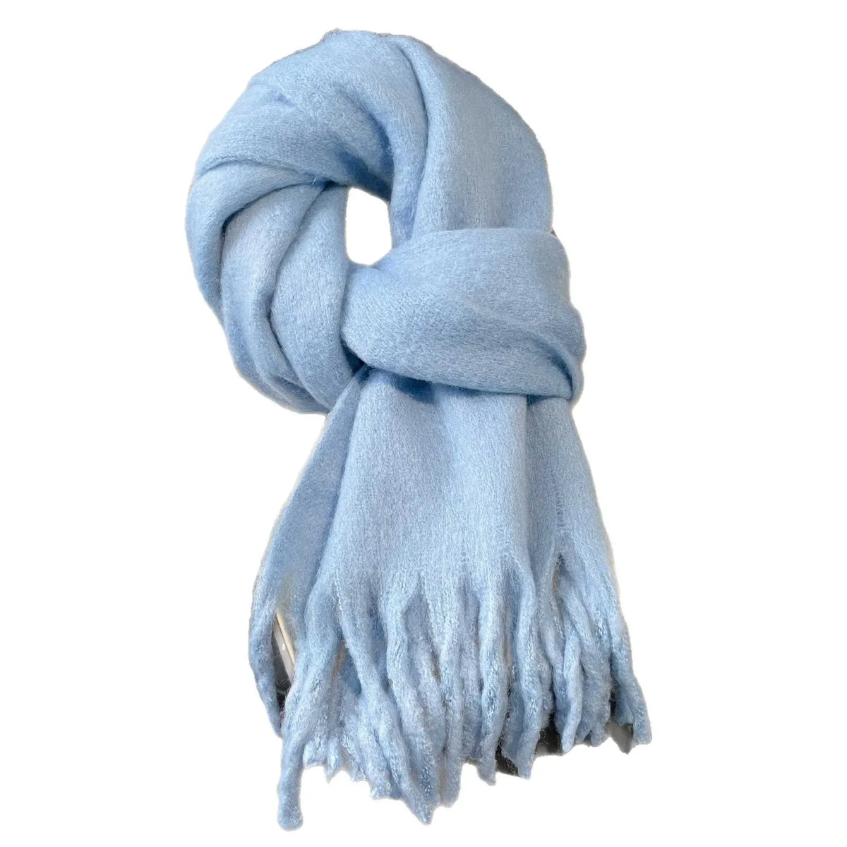 Women's Cashmere Winter Scarf – Thick Knitted Warm Shawl