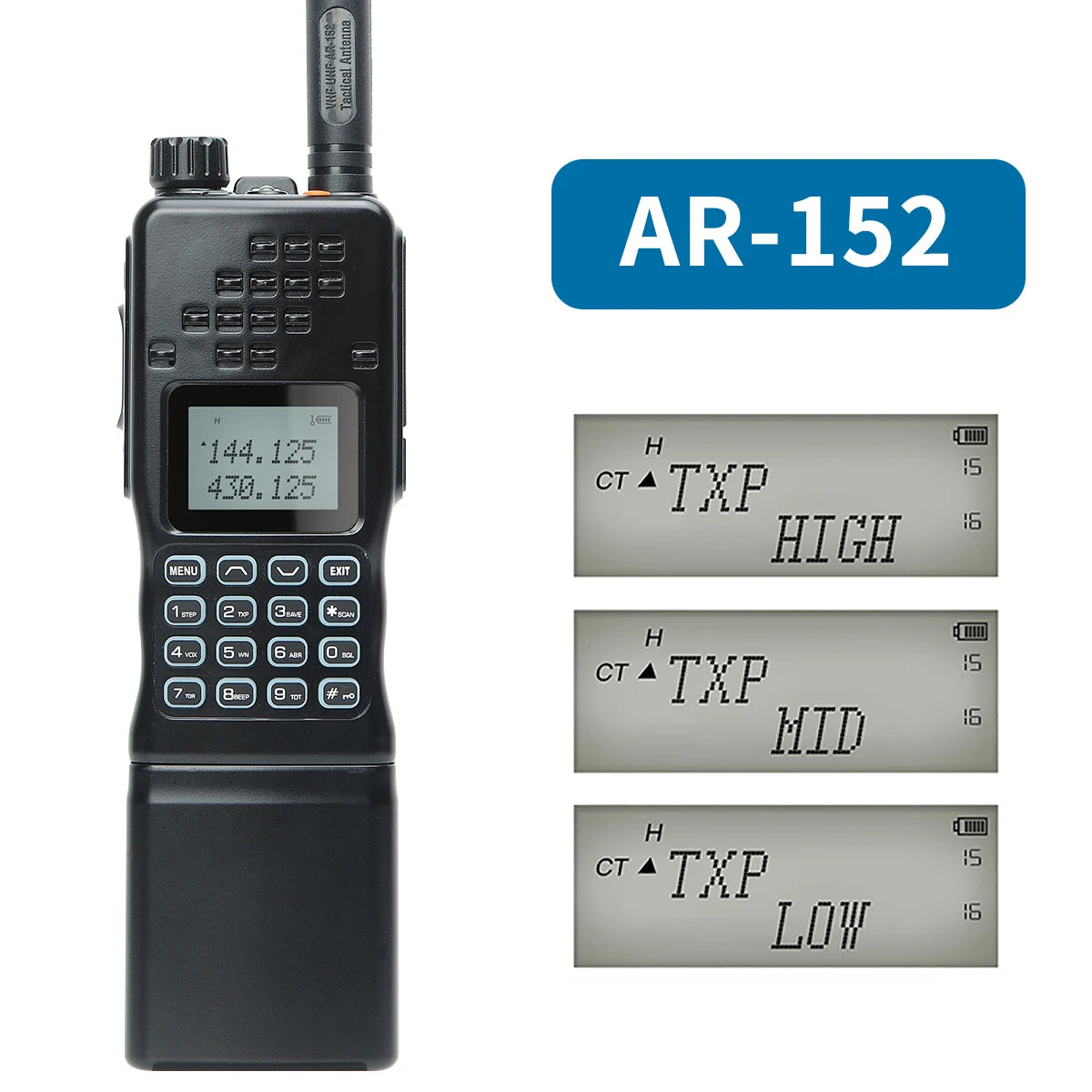 Baofeng AR 152 Tactical Ham Radio – Long Range, High Power Walkie Talkie (10km Range) - Dicrodelights