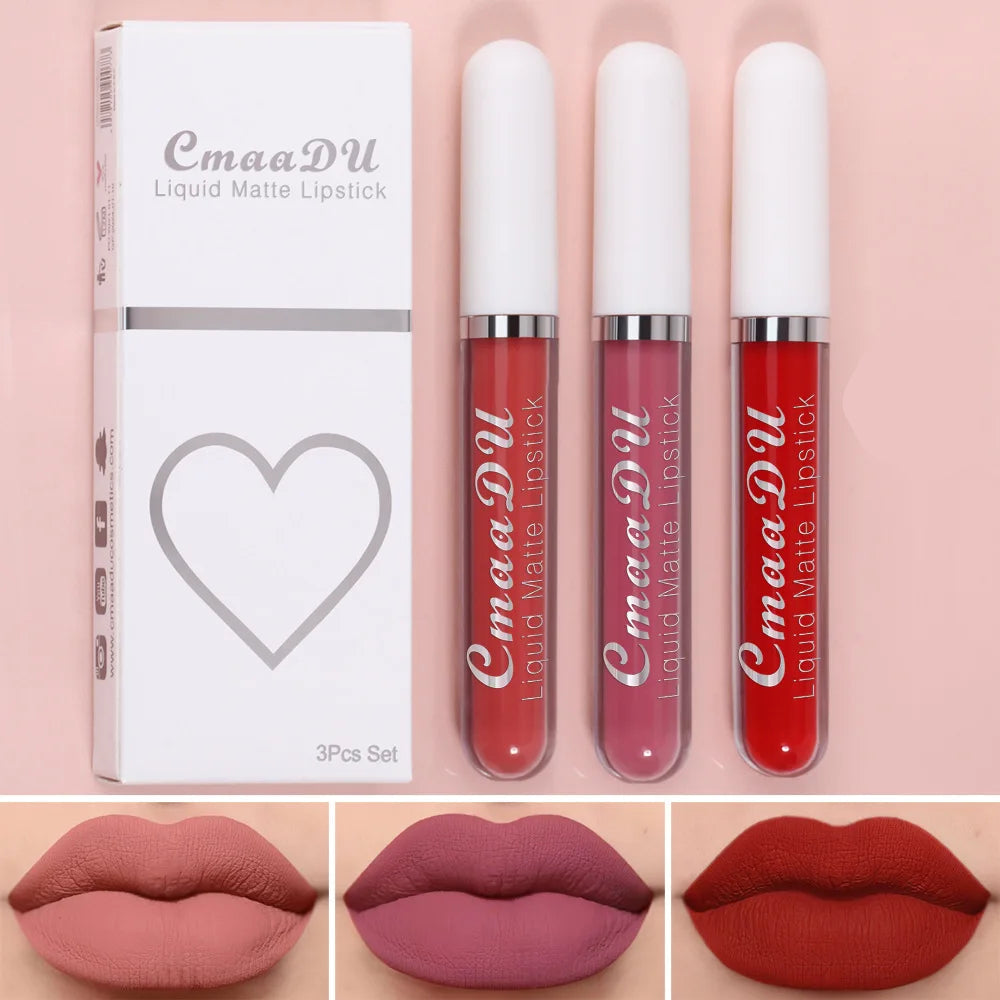 Long-Lasting Velvet Matte Liquid Lipstick for Women