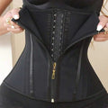 Women Latex Waist Trainer Shapewear 13 Bones Corset with Zipper and 3-Row Hook Tummy Control Body Shaper Slimming Cincher Belt