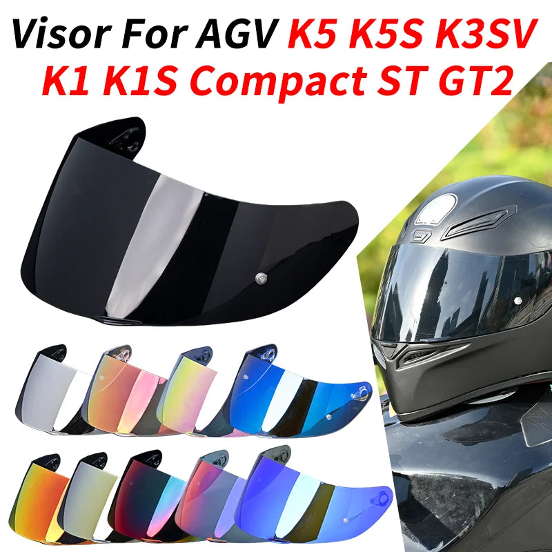 For AGV K5 K5S K5-S K3SV K1 K1S Compact ST Motorcycle Helmet Visor Lens Shield Glasses Full face Pin Accesorios Para Moto Casque