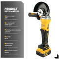 DEWALT DCG406 20VCordless Angle Grinder:1000rpm125mm wheel,M14 spindle9000/min speed,680W power.For construction,DIY&industrial