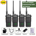 Retevis RT86 10W Walkie Talkie Professional Two Way Radio Long Range Walkie Talkie UHF Communication radio for Outdoor Business 4PCS and ACS