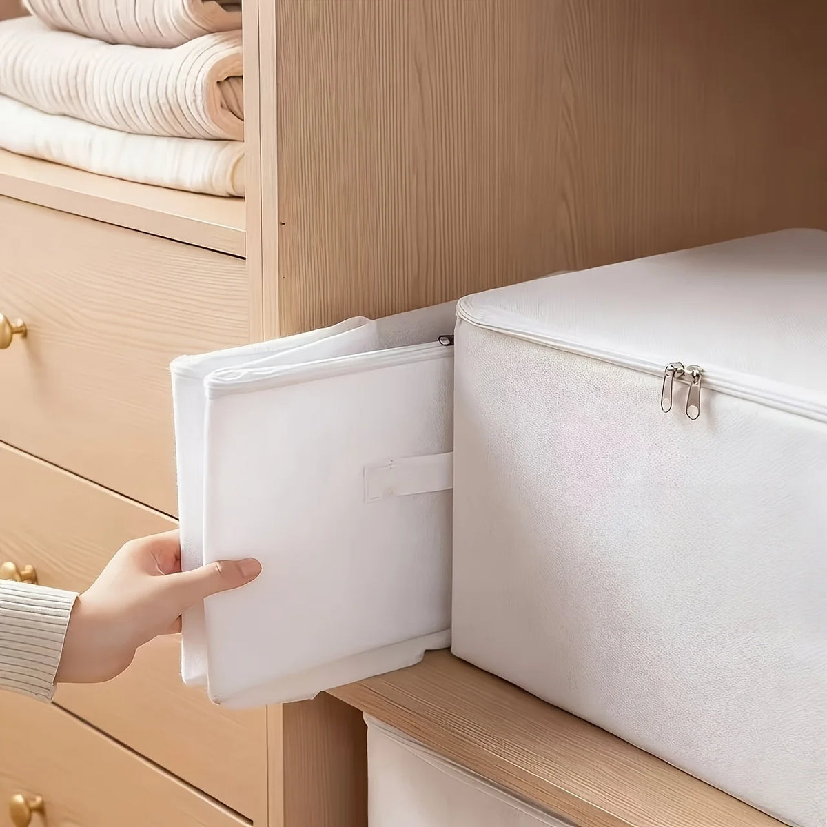 Foldable Fabric Under Bed Storage Box for Clothes and Bedding