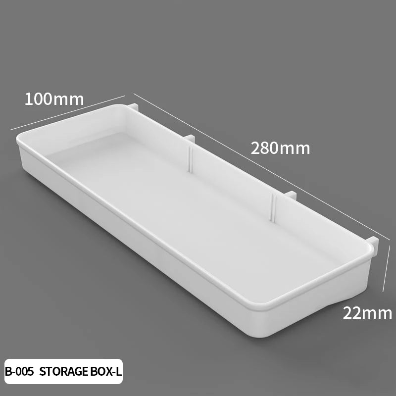 No Drill Desktop Pegboard Rack Gaming Room Organizer For Controllers Headphones Switch Figurine Stationery Storage BlackStorage Box L