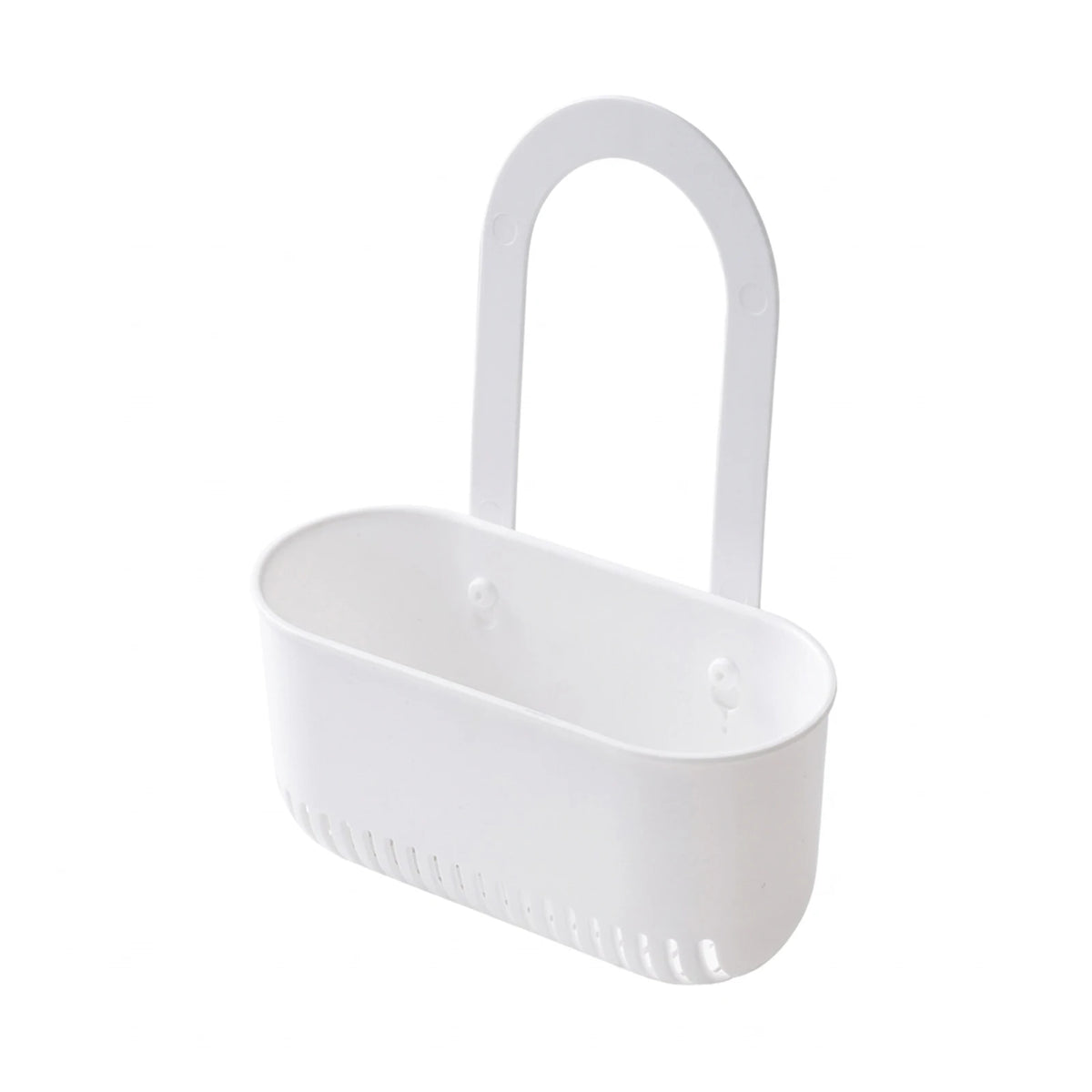 Plastic Kitchen Sink Drainer Basket Space Saving Storage Rack For Sponges Brushes
