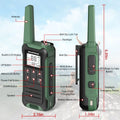 2pcs Baofeng F22 Mini Walkie Talkies - Long Range, Waterproof, Rechargeable, Kids Two-Way Radio with Type-C Charging for Camping & Outdoor Adventures - Dicrodelights