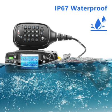 TYT Walkie Talkie TH-8600 IP67 Waterproof Car Transceiver 2m 70cm Dual Band Amateur Mini Mobile Radio 25Watt 200 Memory Channels Default Title