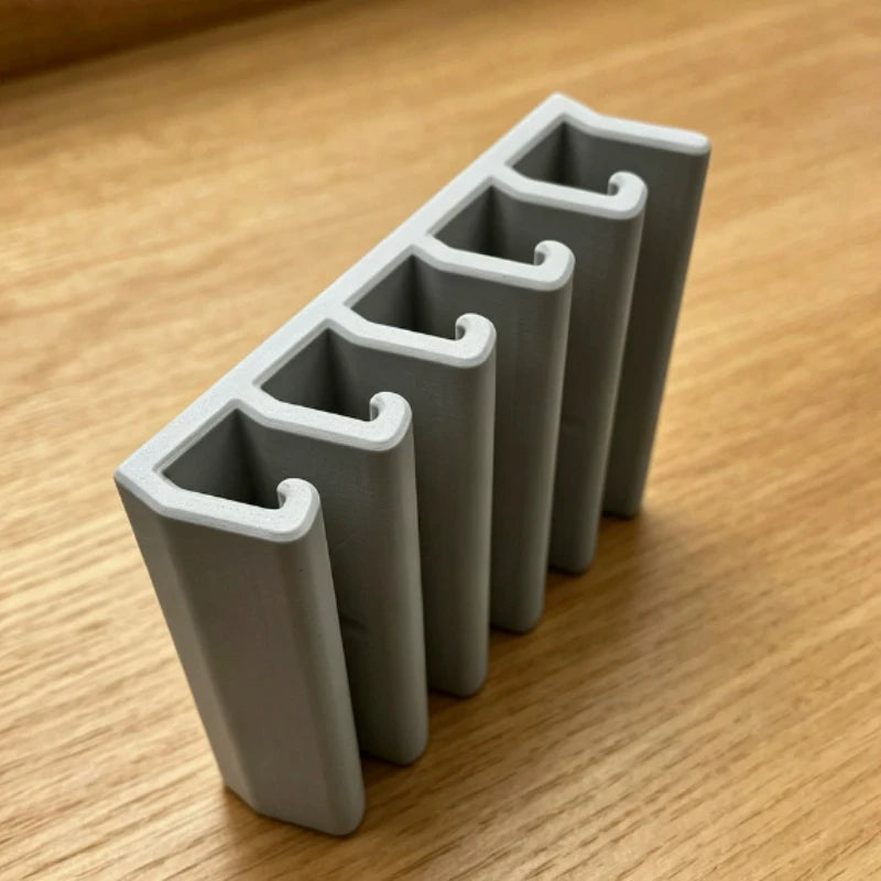 Under-Cabinet Lid Rack with Five Slots for Kitchen Storage GRAY