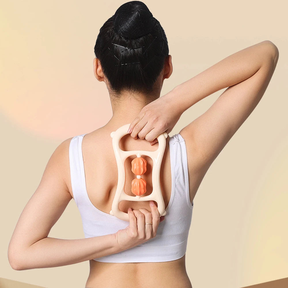 Leg Massager Multi-functional 12 Wheels Full-coverage Massage Roller for Arm Waist Leg Muscle Relaxation Manual Massage Machine