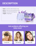 3-Pack Lavender Essential Oil Solid Shampoo Bars – Silicone-Free Oil Control Shampoo Soap for Refreshing Clean Scalp & Hair