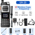 Baofeng UV-25 Air Band Walkie Talkie – Long Range UHF/VHF, Type-C Charging, 999CH, Wireless Frequency Copy, NOAA, Ham Radio - Dicrodelights