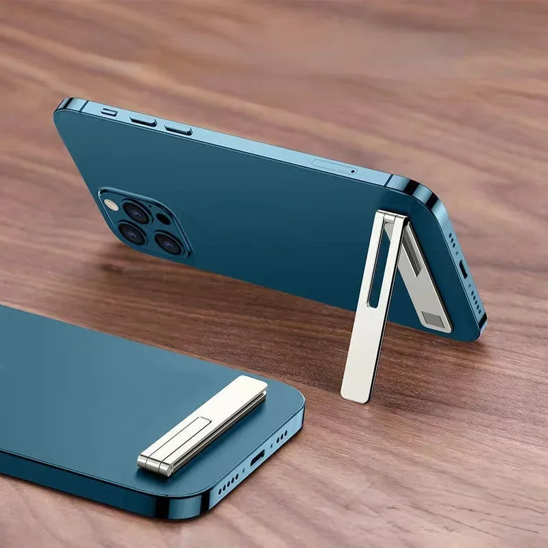 Folding Zinc Alloy Phone Kickstand for Hands Free Viewing