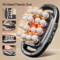 Massager Gun Set Deep Tissue Body Fitness Muscle Electric Relax Massager for Back Shoulders Legs Foot 16 Heads black