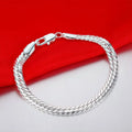 925 Sterling Silver Bracelet Heart High Quality Romance Chain For Woman Men Fashion Engagement Party Wedding Jewelry Gift DY AB086