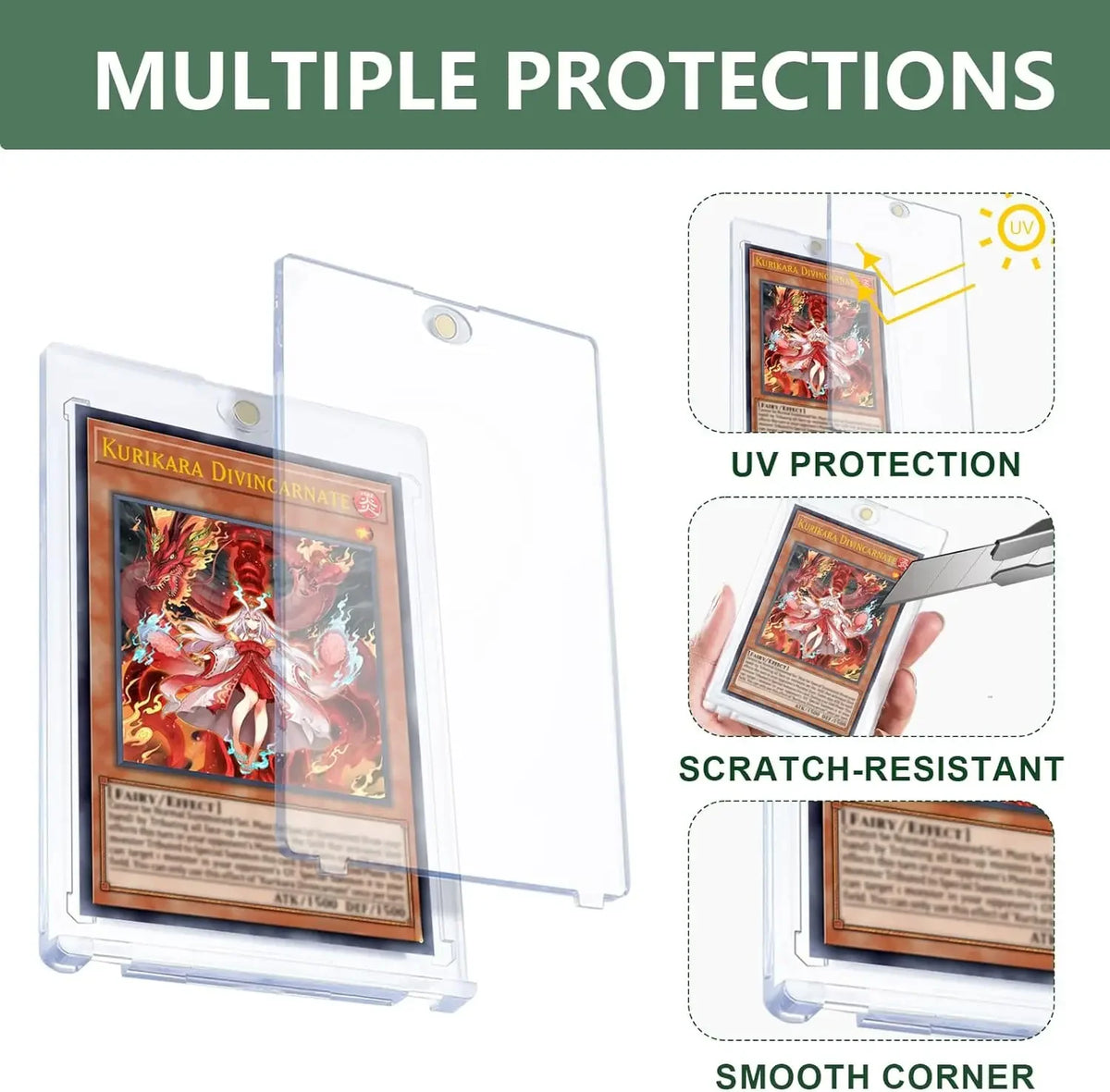 Acrylic Magnetic Trading Card Holder for 35PT Cards