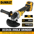DEWALT DCG406 20VCordless Angle Grinder:1000rpm125mm wheel,M14 spindle9000/min speed,680W power.For construction,DIY&industrial