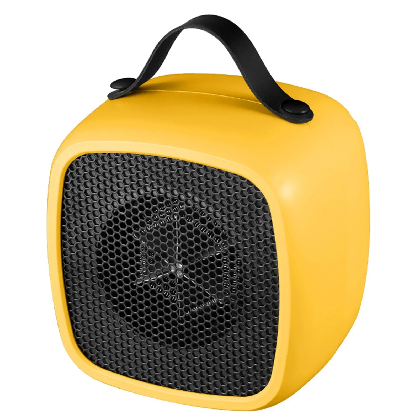 Portable Mini Heaters Household Desktop Mutes Fast Heating Warmer Fan 500W PTC-Ceramic Warm Air Heaters for Indoor Office Winter Yellow