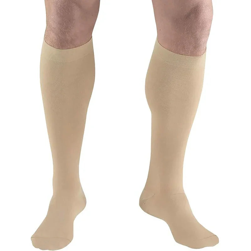 1 Pair Unisex Calf Compression Stockings Prevent Varicose Veins Shape Gradually with Pressure Elastic Open Toe Knee High socks 1 Pair Skin2