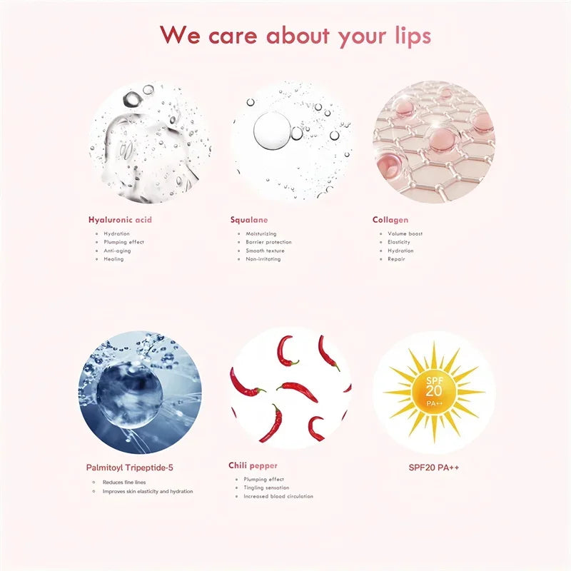 Glow Tulip Lip Plumper Spicule Plumping Lip Shot Extreme Lip Plumper Gloss Extreme Volume Serum Oil Sexy Beauty Makeup Korean