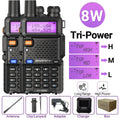 2PC Baofeng UV-5R Walkie Talkie Dual Band Long Range Ham Radio - Dicrodelights