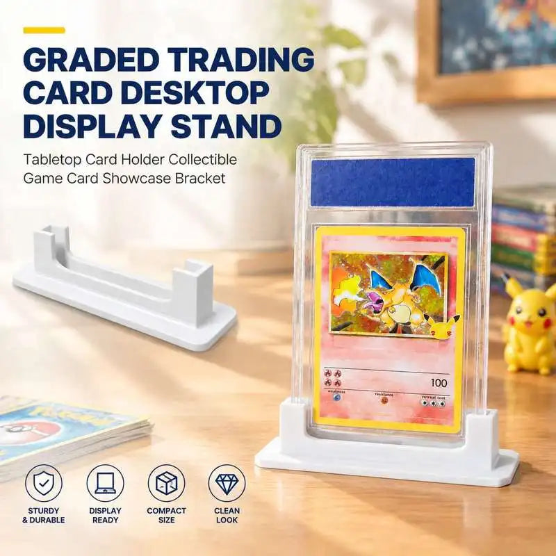 Graded Card Display Stand for Desktop Trading Card Collections