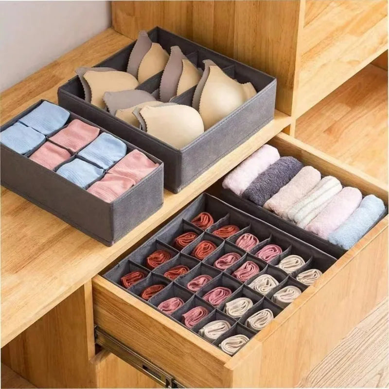 Fabric Drawer Storage Organiser for Underwear Bras and Socks