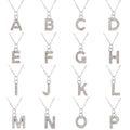 Fashion Shining A-Z Letter Pendant Charm Necklace 26 Initial Alphabet Name Clavicle Chain Party Valentine's Day Jewelry Gift
