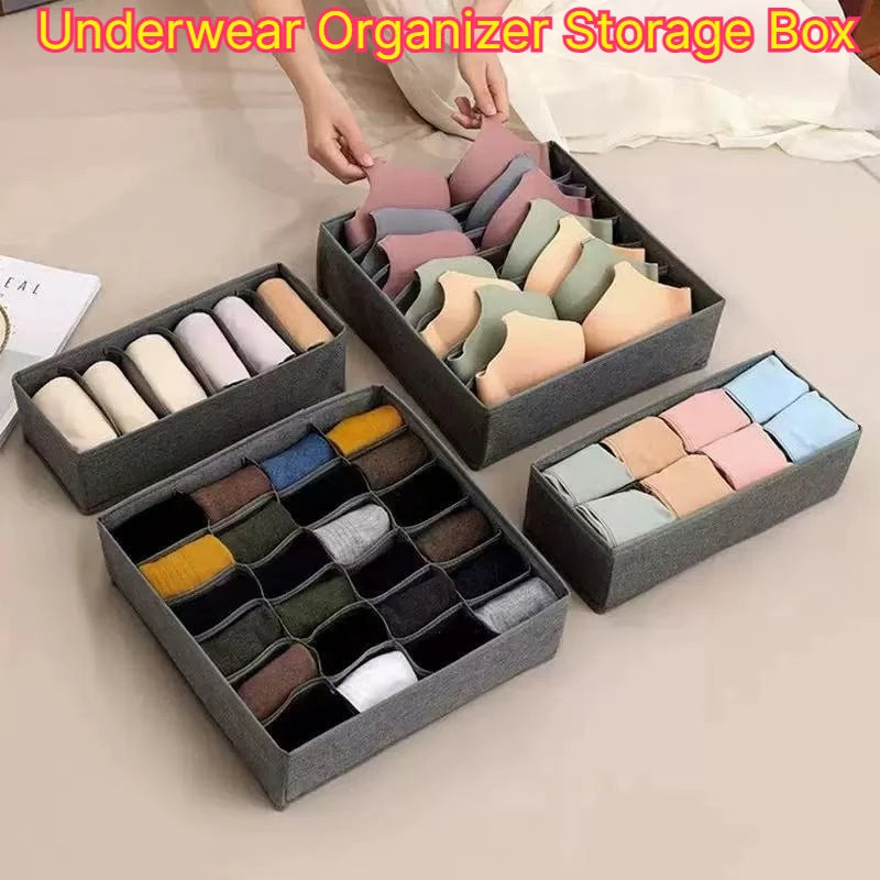 Fabric Drawer Storage Organiser for Underwear Bras and Socks