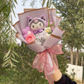 Sanrio Plush Bouquet Doll – Kuromi, My Melody, Cinnamoroll Handmade Gift Toy for Valentine, Birthday & Graduation 2-32cm
