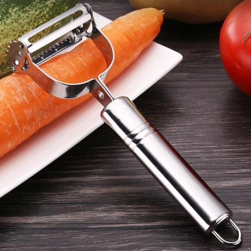 High Quality Stainless Steel Potato Cucumber Carrot Grater Julienne Peeler Vegetables Fruit Peeler Vegetable Slicer Default Title