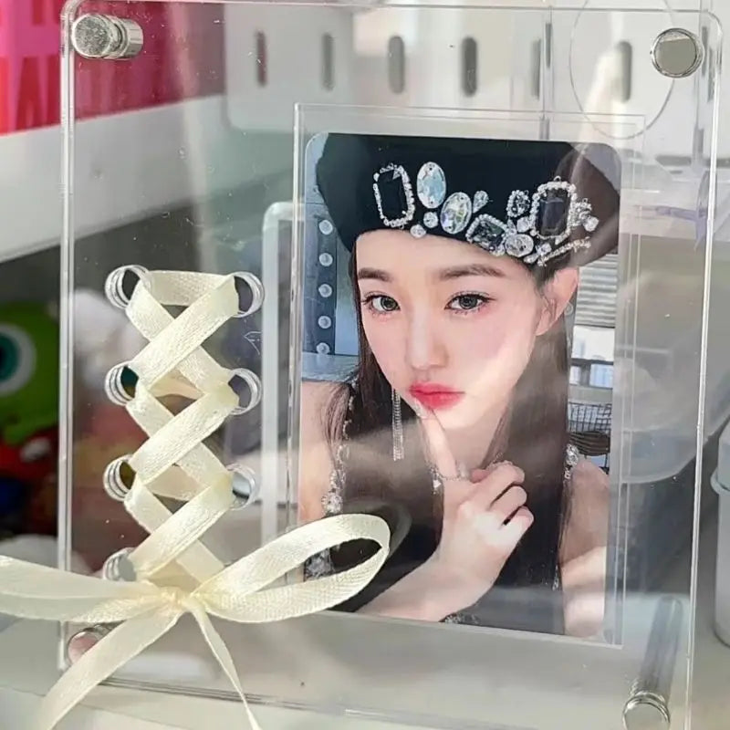 Acrylic Display Frame for CDs and Photocard Desk Displays