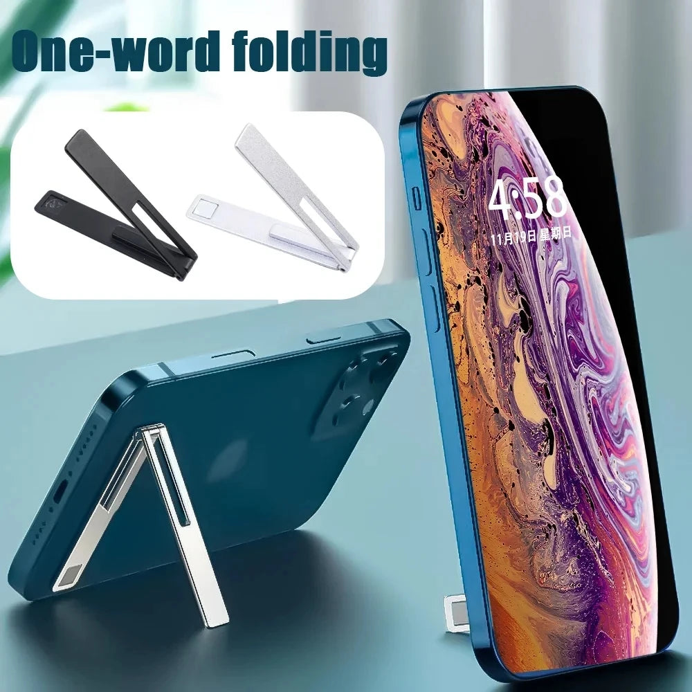 Folding Metal Phone Kickstand for Hands Free Desk Viewing